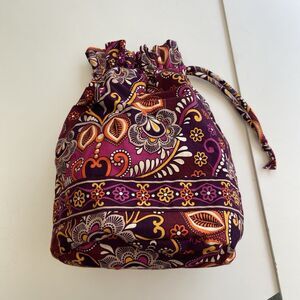 Vera Bradley Ditty Bag “Safari Sunset” Drawstring Gym Pool Beach Lunch Tote